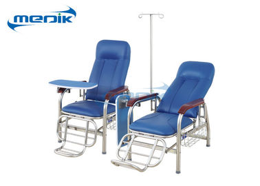 Regulowane krzesła szpitalne Meble Krzesło transfuzji pacjenta z IV biegunem