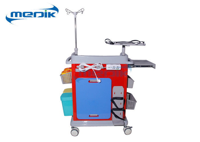 Wózek medyczny ABS Medical Crash Cart z pięcioma kolorowymi szufladami