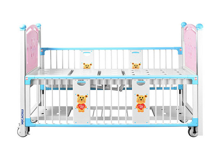 2-korbowe różowe oparcie łóżek pediatrycznych regulowane dla dzieci