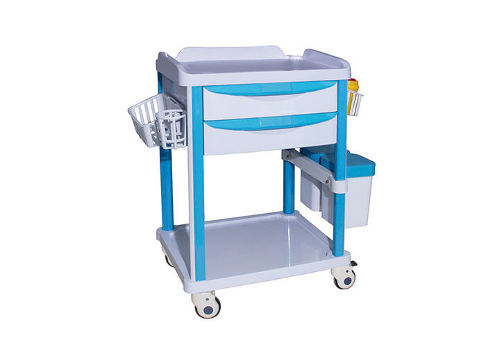 Wózek szpitalny ABS Structure 625 * 475 * 930 Mm Rozmiar z 5 szufladami pasuje do sytuacji awaryjnych