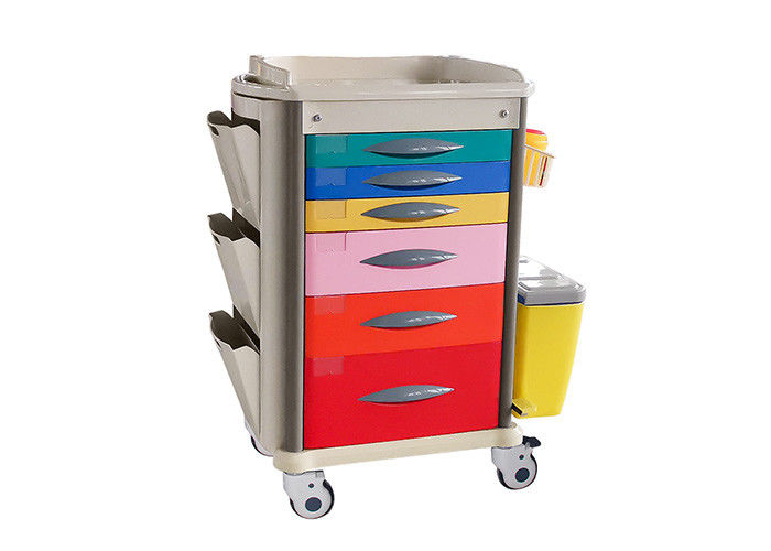 Wszystkie szuflady Design ABS Hospital Trolley Z półką defibrylatora