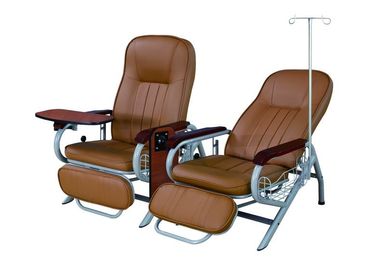 Ręczne krzesła do mebli szpitalnych Krzesło do transfuzji z obrotowym stołem