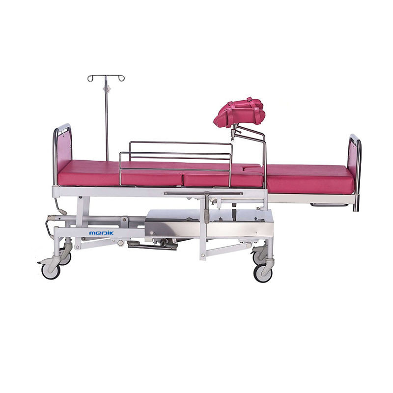 Szpitalne hydrauliczne łóżko porodowe Żeńskie łóżka porodowe z ręczną korbą Funkcja Trendelenburga