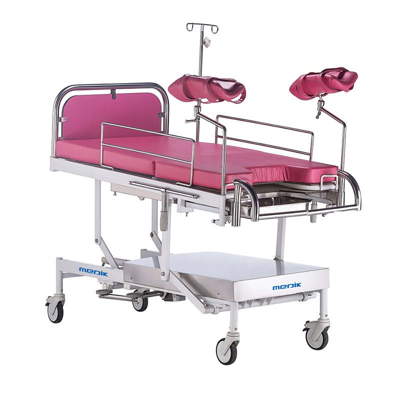 Szpitalne hydrauliczne łóżko porodowe Żeńskie łóżka porodowe z ręczną korbą Funkcja Trendelenburga