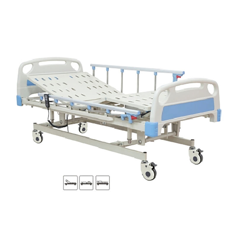 Luksusowe regulowane łóżko medyczne 5-funkcyjne łóżko szpitalne z elektryczną korbą