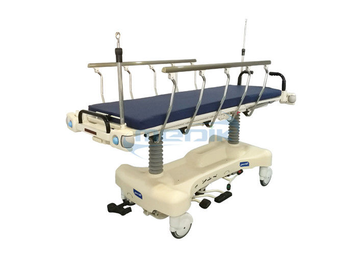 Wózek do transportu fluoroskopowego z regulowanym oparciem na salę ICU