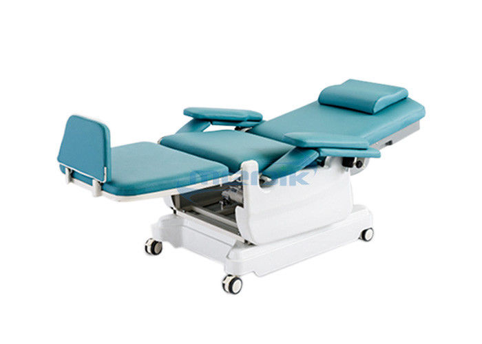 Elektryczne medyczne ambulatoryjne dializy Flebotomia krzesło 4 sekcja na kółkach