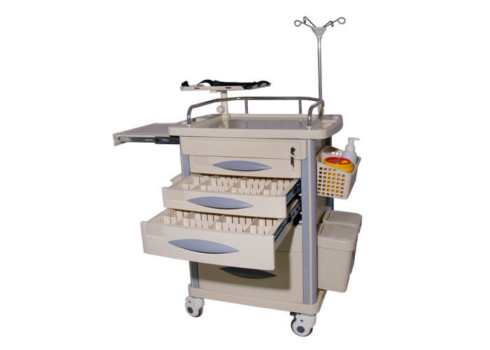 Wózek resuscytacyjny szpitalny z pięcioma szufladami z certyfikatem CE ISO Medical Medical Crash Cart