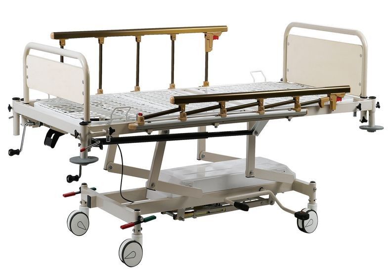 Hydrauliczne łóżko szpitalne z pompą dla ruchu HI-LO, sprężyna gazowa dla Trendelenburga