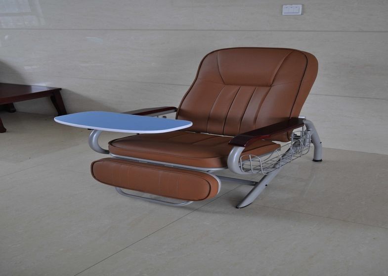 Ręczne krzesła do mebli szpitalnych Krzesło do transfuzji z obrotowym stołem