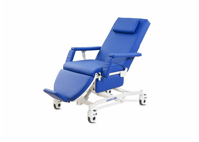 Tylna regulowana elektryczna fotela do dializy z podnóżkiem na kółkach do kieszonki / kliniki