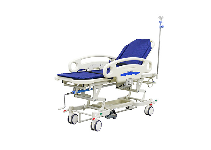 Mobilny ręczny wózek do przenoszenia szpitalnego z bocznymi szynami