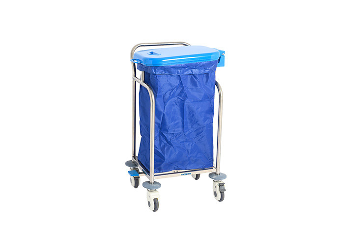 MK S17 Wózek na pościel szpitalny Instrument chirurgiczny ze stali nierdzewnej z jedną torbą